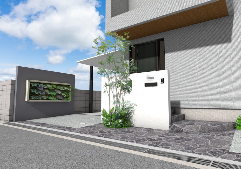 外構工事 ガーデニング・植栽 施工前写真