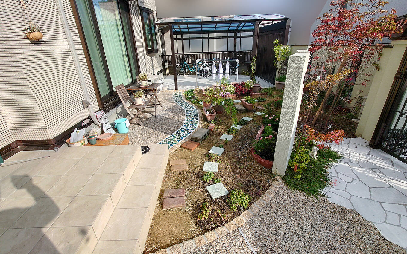 外構工事 ガーデニング・植栽 施工前写真