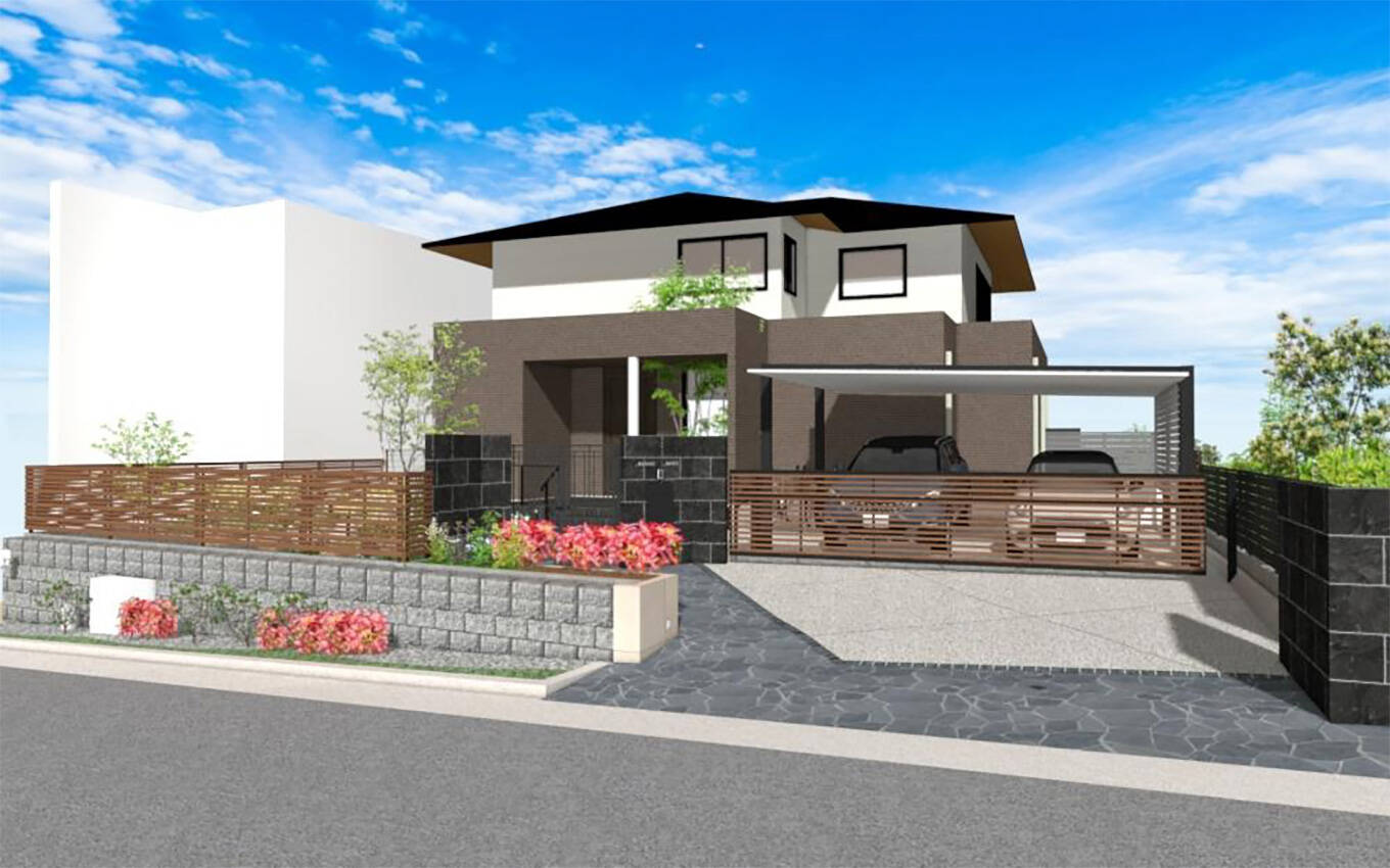 外構工事 大型物件 施工前写真