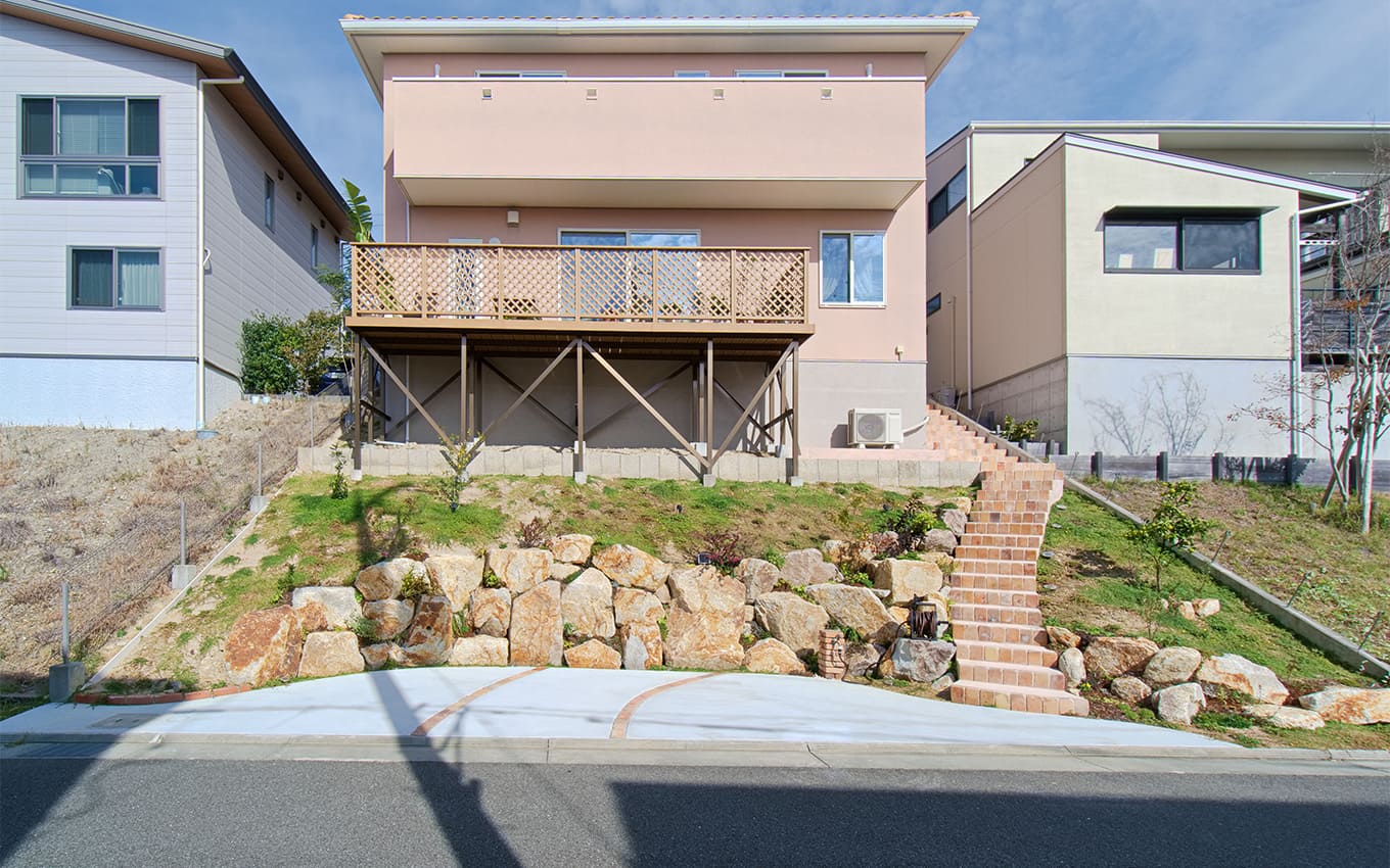 外構工事 斜面・法面活用 施工後写真