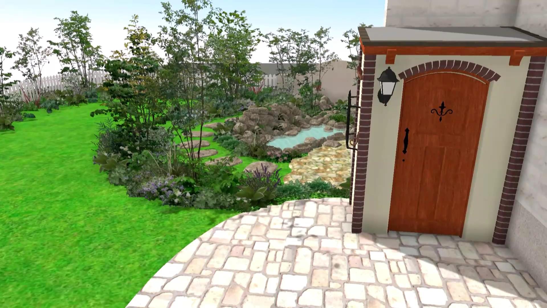 外構工事 動画 お客様だけのお庭イメージを3Dで
