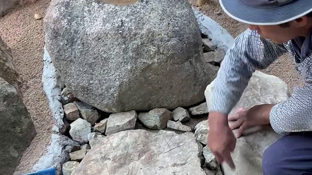 外構工事 動画 【外構職人の日常15】苔むす池の秘密